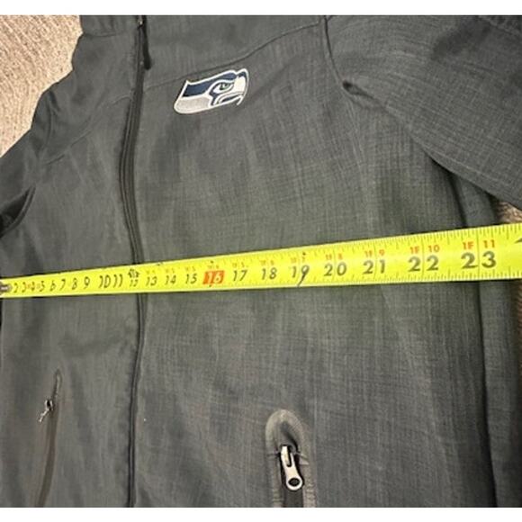 NFL Seattle Seahawks Blue Steel Gray Team Fleece Lined Jacket Mens Size L - Picture 6 of 9